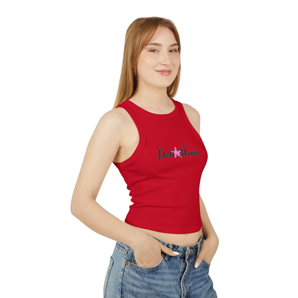 Doll Mania Women's Racer Cropped Tank Top