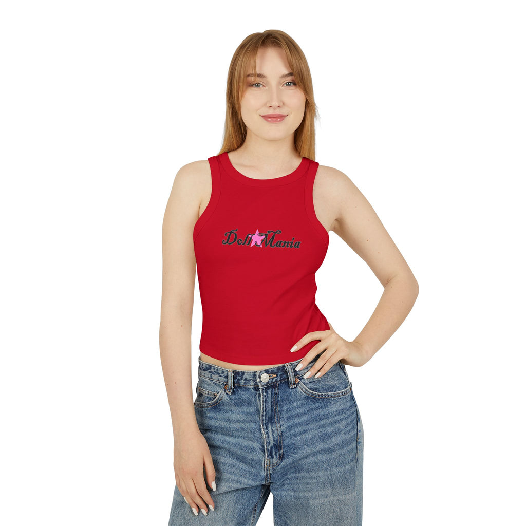 Doll Mania Women's Racer Cropped Tank Top
