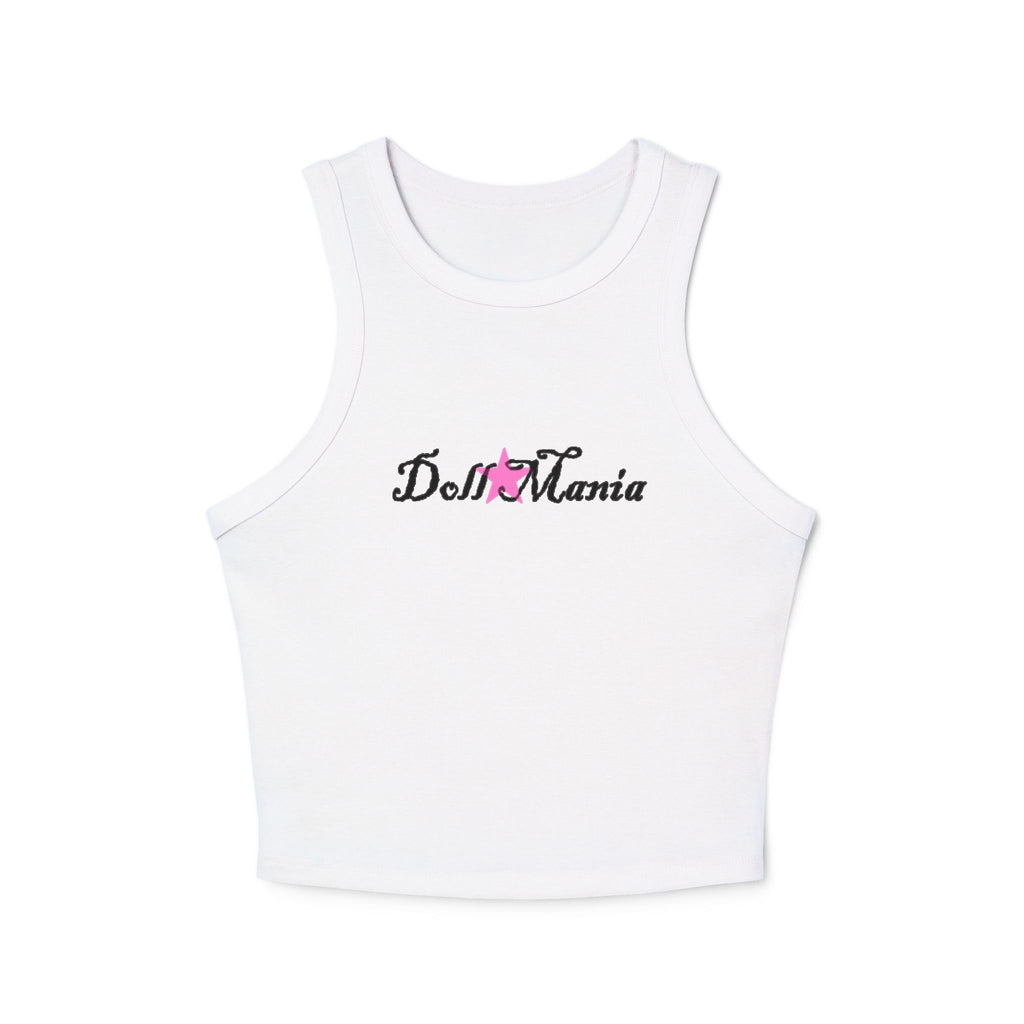 Doll Mania Women's Racer Cropped Tank Top