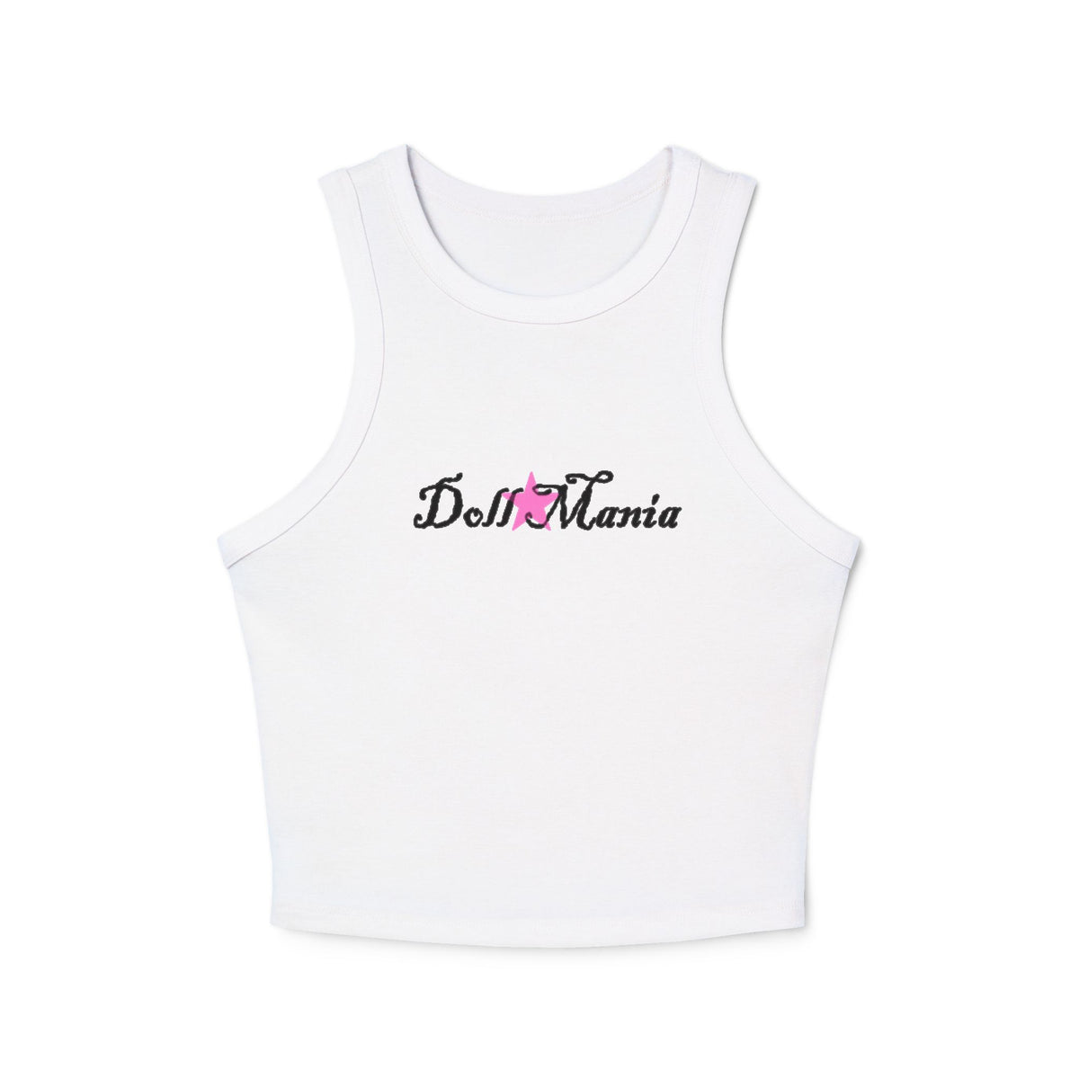 Doll Mania Women's Racer Cropped Tank Top