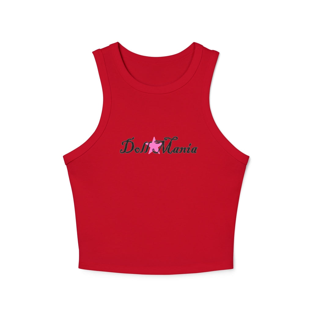 Doll Mania Women's Racer Cropped Tank Top