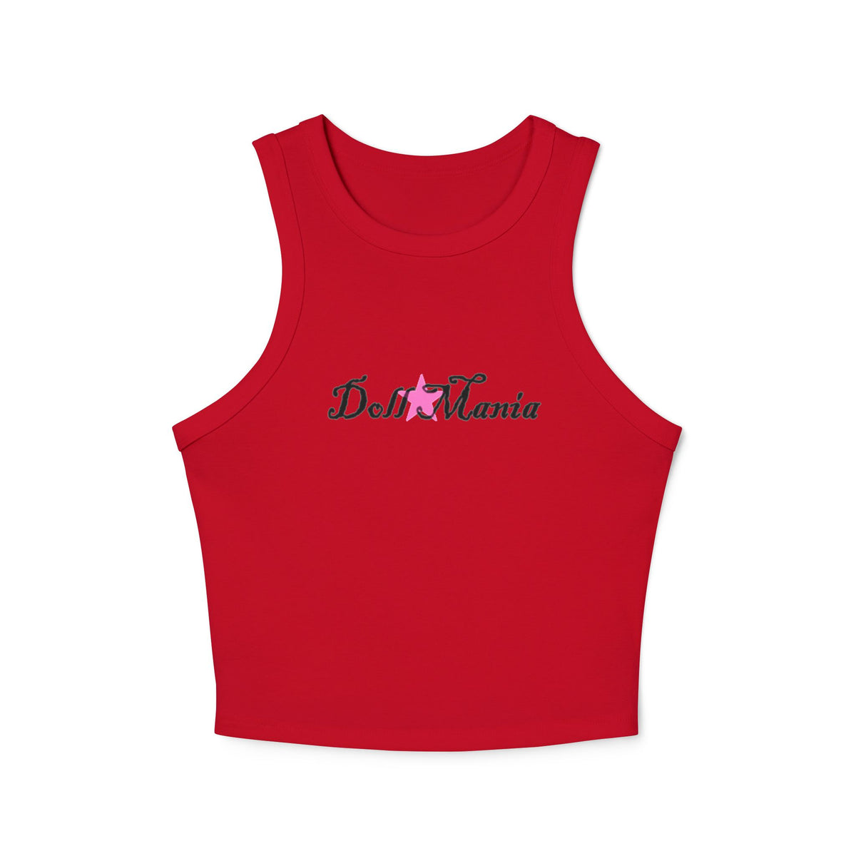 Doll Mania Women's Racer Cropped Tank Top