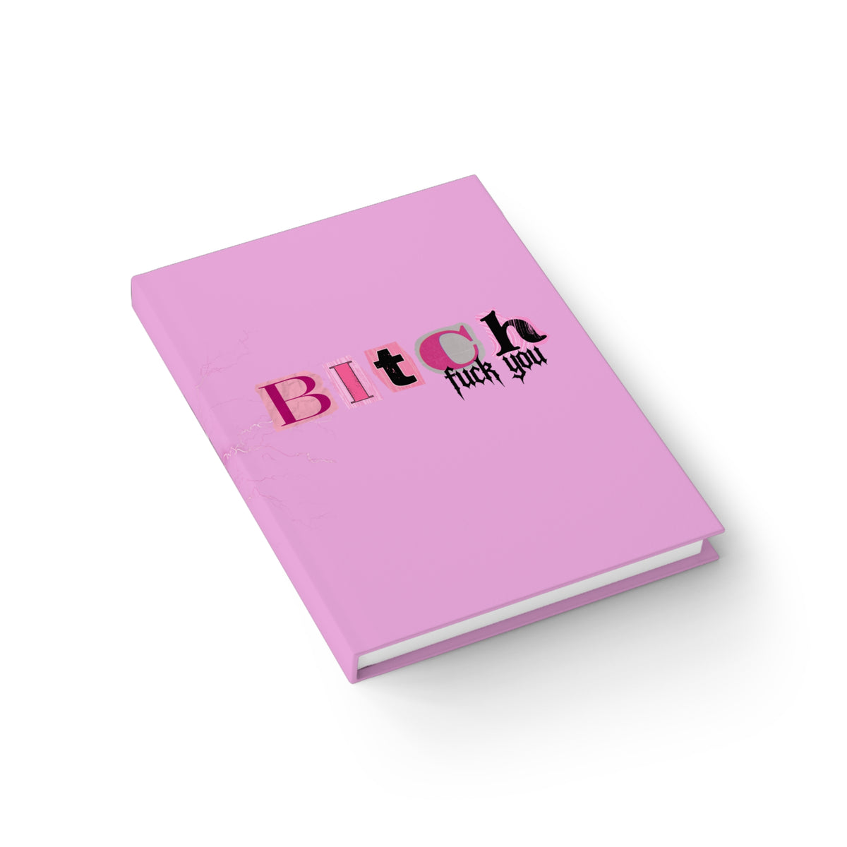 Doll Mania Pink Marble Ruled Journal