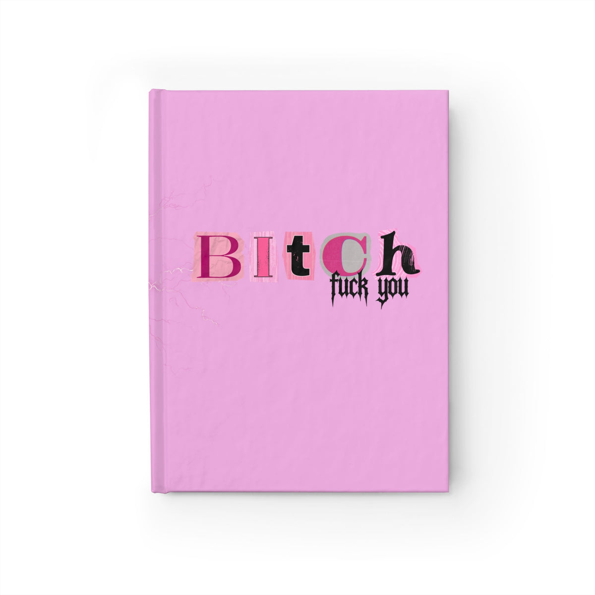 Doll Mania Pink Marble Ruled Journal